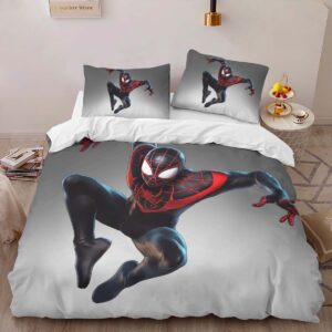Alternative view of Marvel Ultimate Alliance 3 Miles Morales Spiderman Duvet Cover