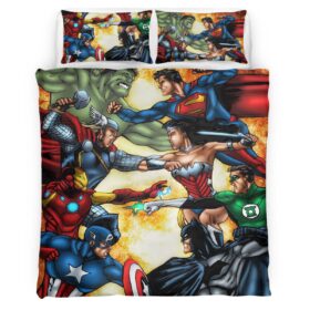 Marvel and DC Comics Duvet Cover