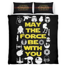May The Force Be With You Star Wars Icon Duvet Cover
