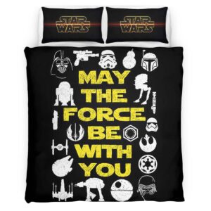 May The Force Be With You Star Wars Icon Duvet Cover