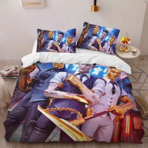Alternative view of Midas Fortnite All Skin Duvet Cover