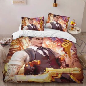 Alternative view of Midas Skin Cool Skin Fortnite Duvet Cover