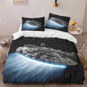 Alternative view of Millennium Falcon Star Wars 1 Duvet Cover