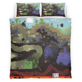 Minecraft All Blocks Duvet Cover