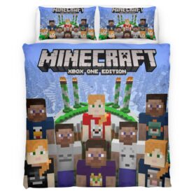 Minecraft All Characters allies in the game Duvet Cover