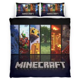 Minecraft Biomes Duvet Cover