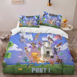 Alternative view of Minecraft Caves and Cliffs Part 1 Duvet Cover