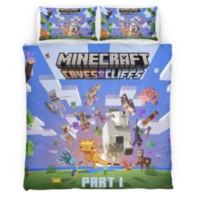 Minecraft Caves and Cliffs Part 1 Duvet Cover