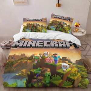 Alternative view of Minecraft Characters 1005 Duvet Cover