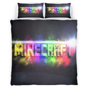 Minecraft Colorful Duvet Cover