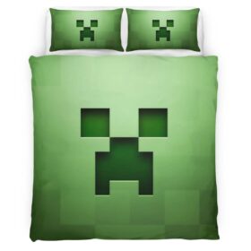 Minecraft Creeper Face Duvet Cover