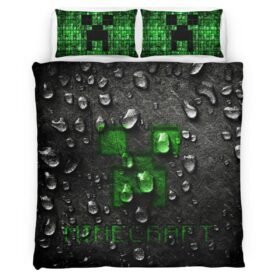 Minecraft Creeper Face 3 Duvet Cover