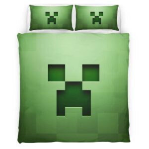 Minecraft Creeper Face Duvet Cover