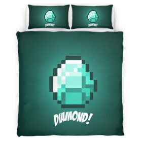 Minecraft Diamond 4 Duvet Cover