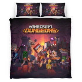 Minecraft Dungeons All Characters Duvet Cover