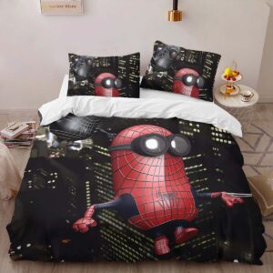 Alternative view of Minecraft world background Duvet Cover