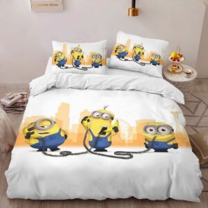 Alternative view of Minions Banana Call Duvet Cover