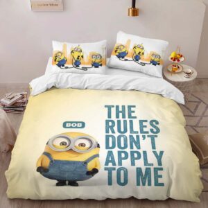 Alternative view of Minions Bob 02 Duvet Cover