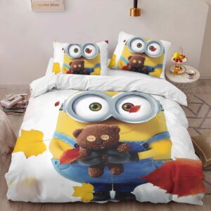 Alternative view of Minions Bob Duvet Cover