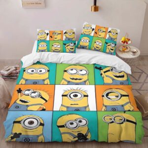Alternative view of Minions Character Expressions Duvet Cover