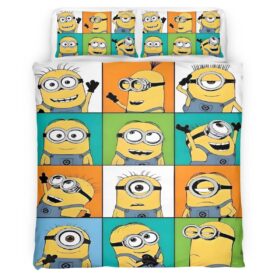 Minions Character Expressions Duvet Cover