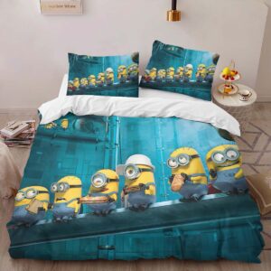 Alternative view of Minions Characters 09 Duvet Cover