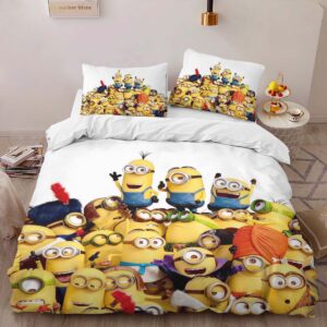 Alternative view of Minions Characters 14 Duvet Cover