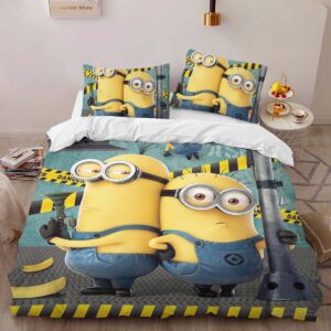 Alternative view of Minions Characters 16 Duvet Cover
