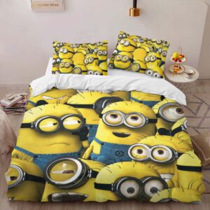 Alternative view of Minions Characters 19 Duvet Cover