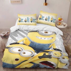 Alternative view of Minions Characters 23 Duvet Cover
