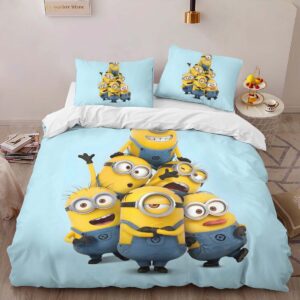 Alternative view of Minions Characters 26 Duvet Cover