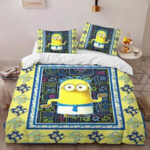 Alternative view of Minions Characters 30 Duvet Cover