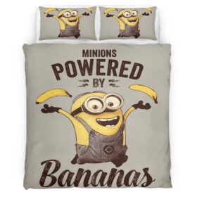 Minions Powered by Bananas! Duvet Cover