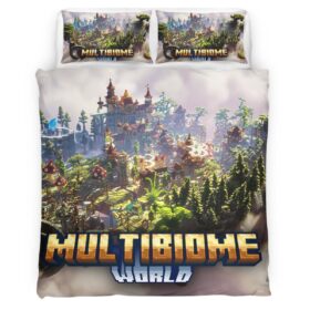 MultiBiome Minecraft 02 Duvet Cover