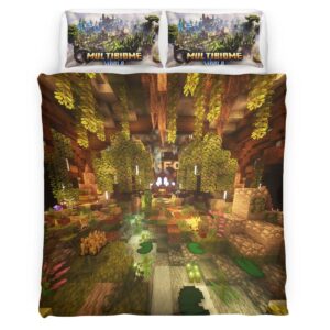 MultiBiome Minecraft Duvet Cover