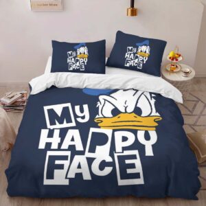 Alternative view of My Happy Face Donald Duck Duvet Cover