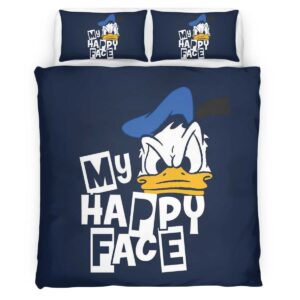 My Happy Face Donald Duck Duvet Cover