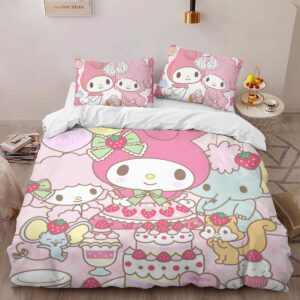Alternative view of My Melody Cute Hello Kitty Party 03 Duvet Cover