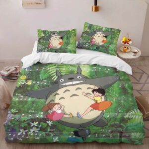 Alternative view of My Neighbor Totoro All Characters 3 Duvet Cover