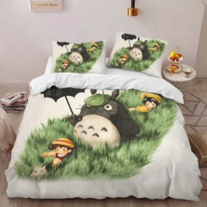 Alternative view of My Neighbor Totoro All Characters 32 Duvet Cover