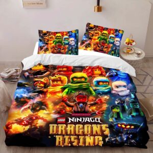 Alternative view of Ninjago All Characters Dragons Rising Duvet Cover