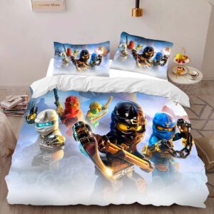 Alternative view of Ninjago All Characters Fight 1008 Duvet Cover