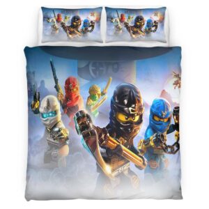 Ninjago All Characters Fight 1008 Duvet Cover