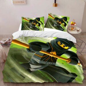 Alternative view of Ninjago All Characters Fight 1009 Duvet Cover