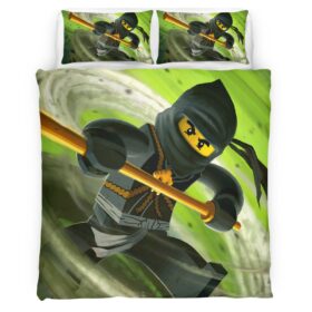 Ninjago All Characters Fight 1009 Duvet Cover