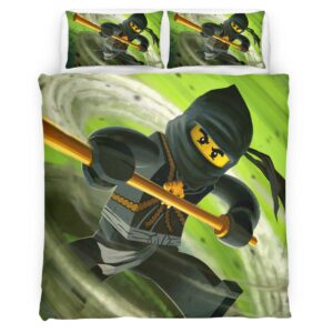 Ninjago All Characters Fight 1009 Duvet Cover