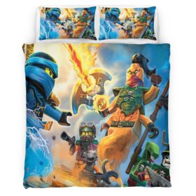 Ninjago All Characters Fight 1010 Duvet Cover