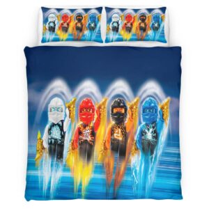 Ninjago All Characters Fight 1011 Duvet Cover