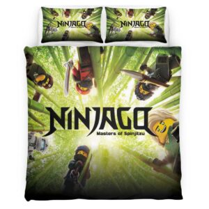 Ninjago All Characters Fight 1012 Duvet Cover