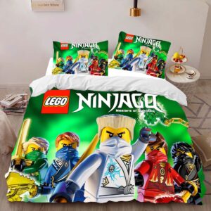 Alternative view of Ninjago All Characters Fight 1013 Duvet Cover